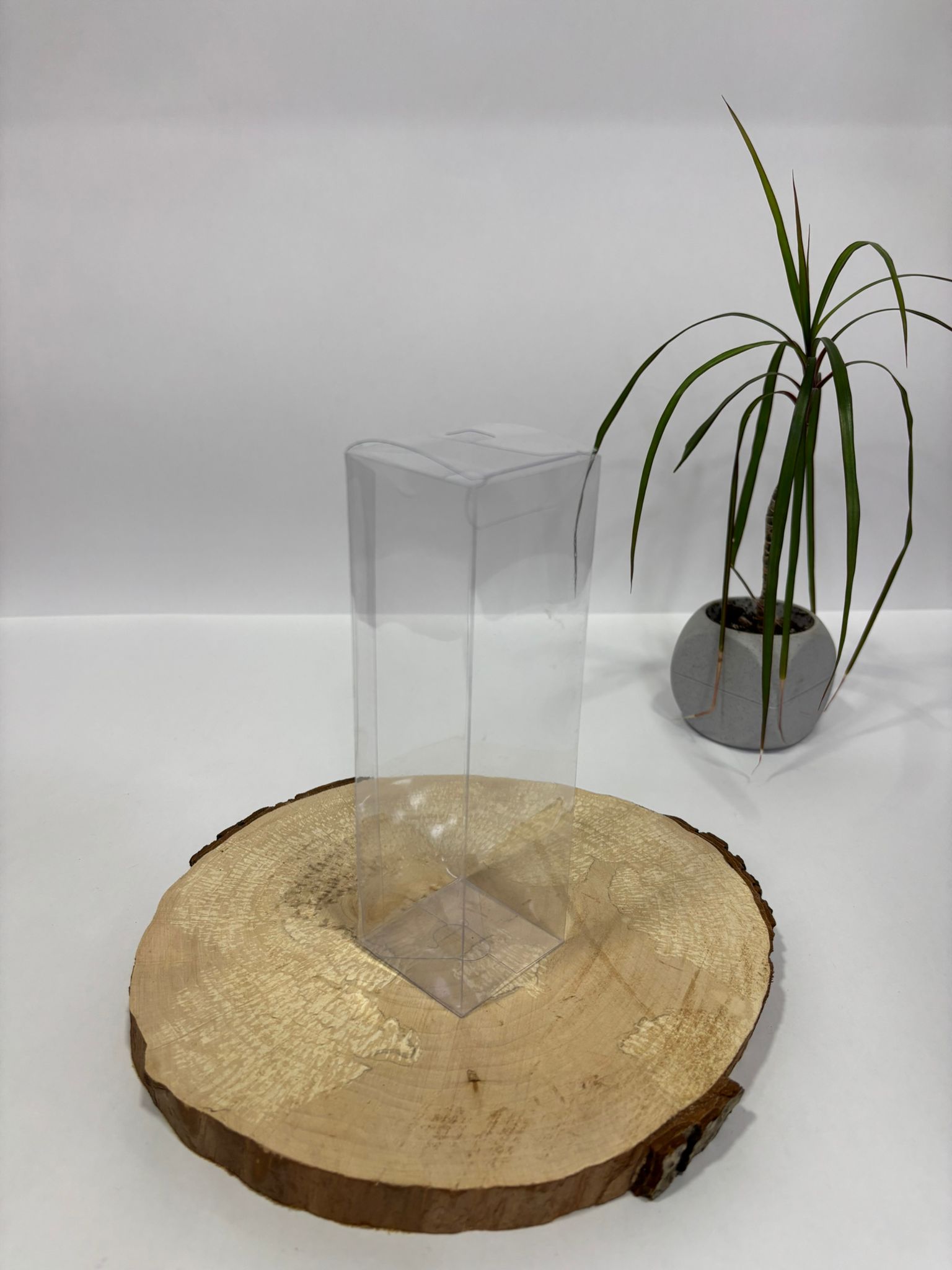 Şeffaf Asetat Kutu 5x5x15