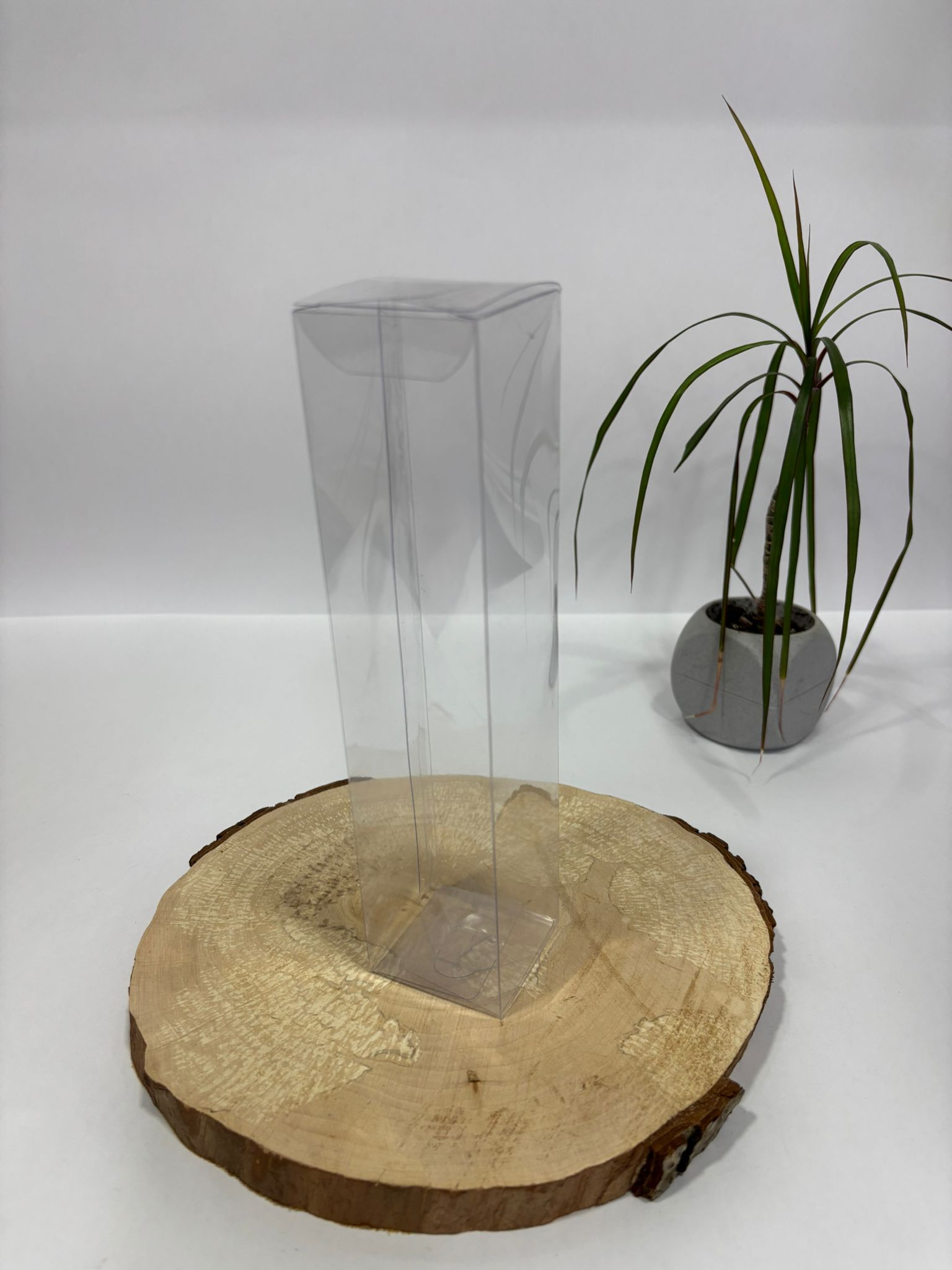 Şeffaf Asetat Kutu 5x5x17 