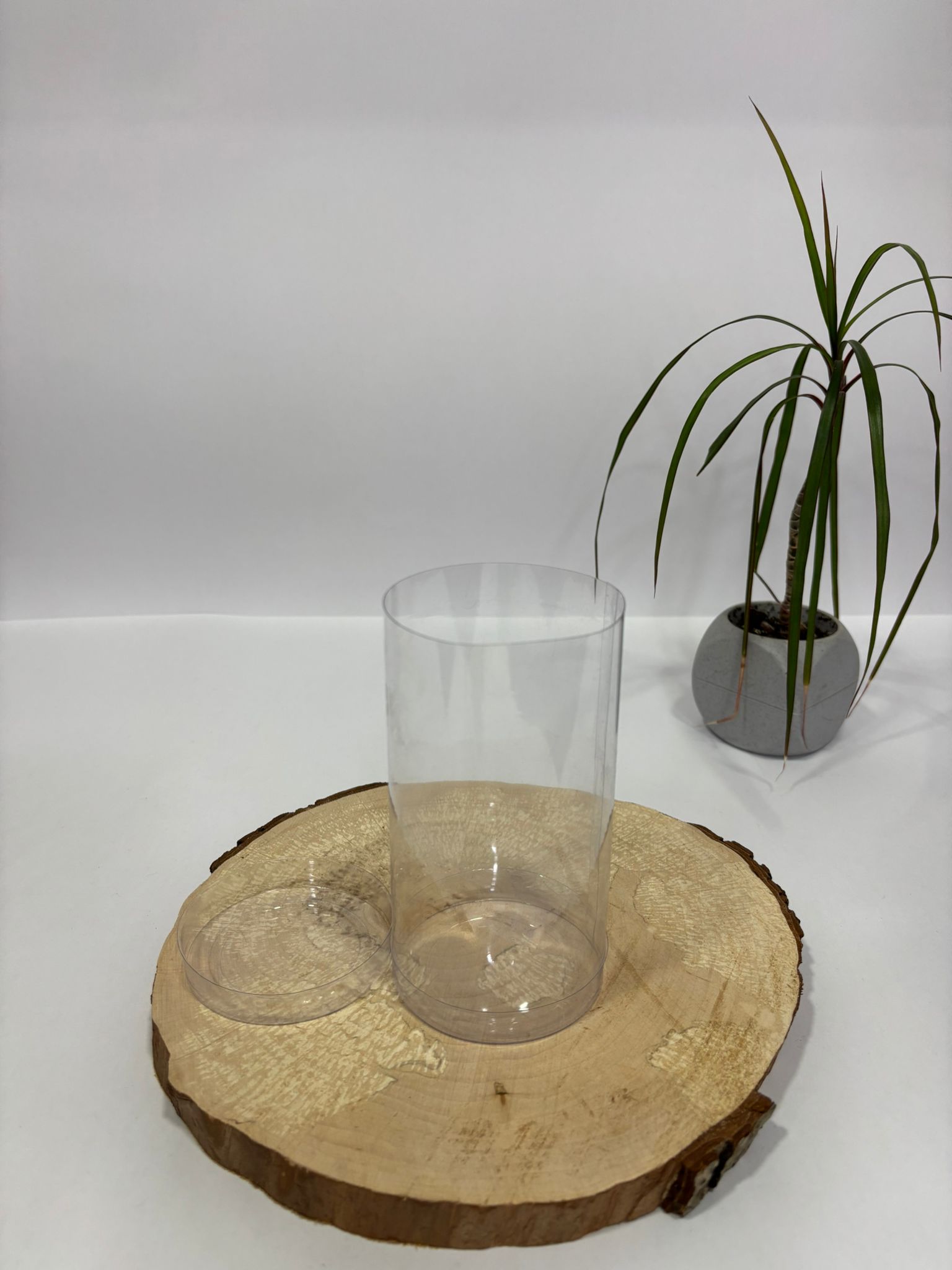 Şeffaf Silindir Kutu 7x12